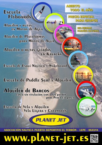 1 de marzo abrimos nuestras instalaciones en la asociación club nautico El Terrón y las mantendremos abiertas durante todo el año